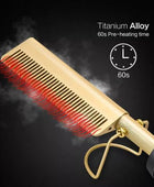 Hot Comb - Electric Straightening Hot Comb for Hair and Wigs